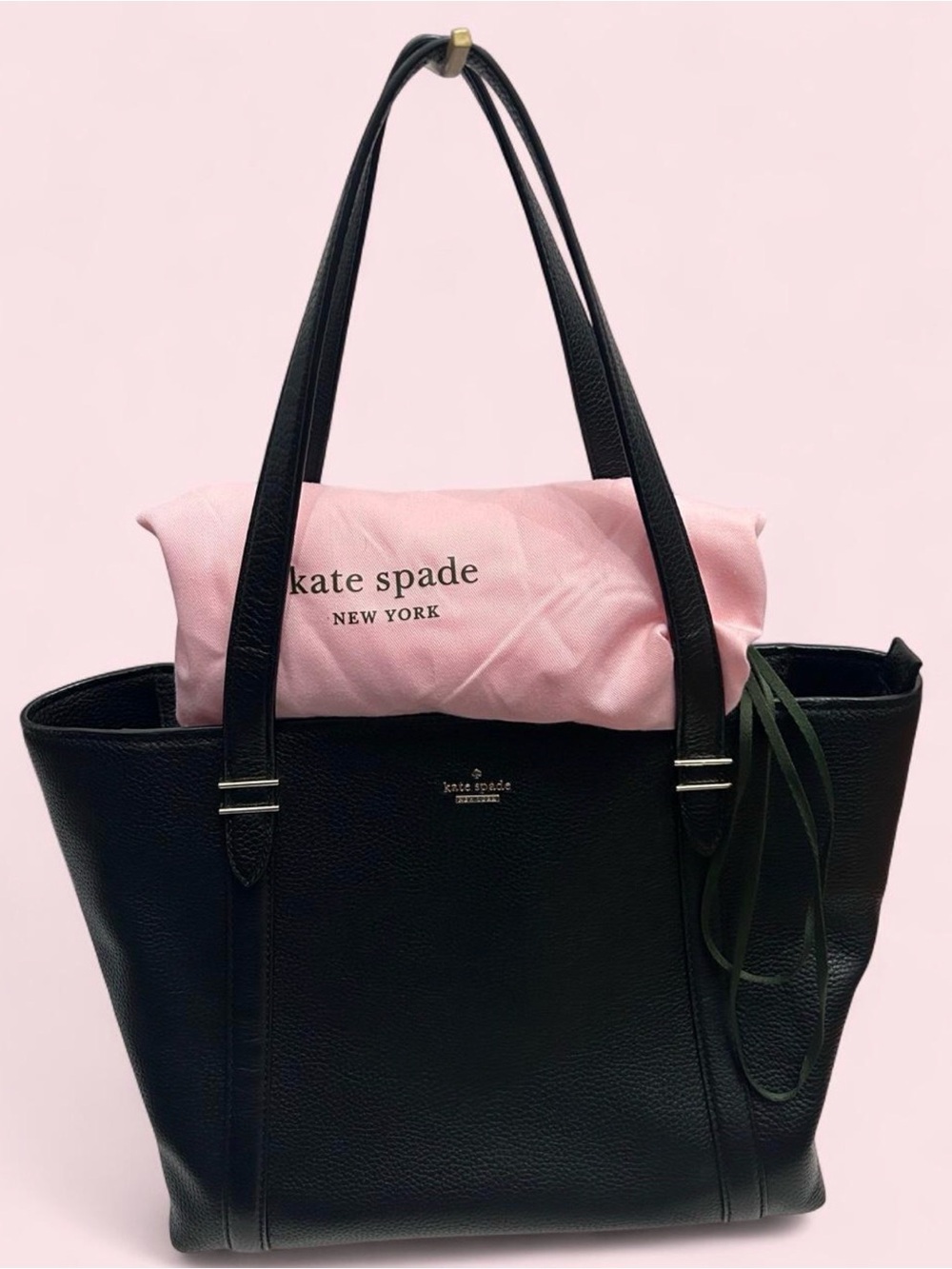Kate Spade Black Leather Work Tote